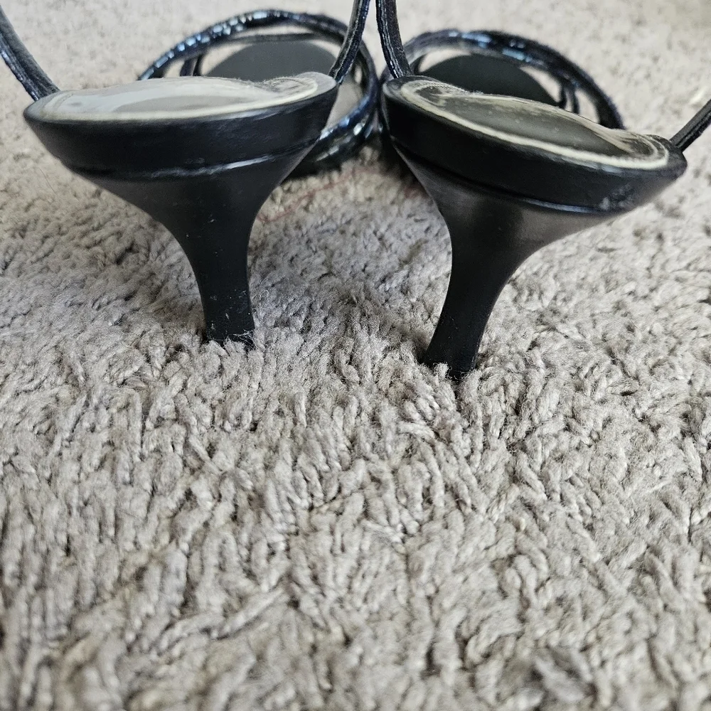 Michelle D Vavavoom Metallic Kitten Heels‎ Sz 7